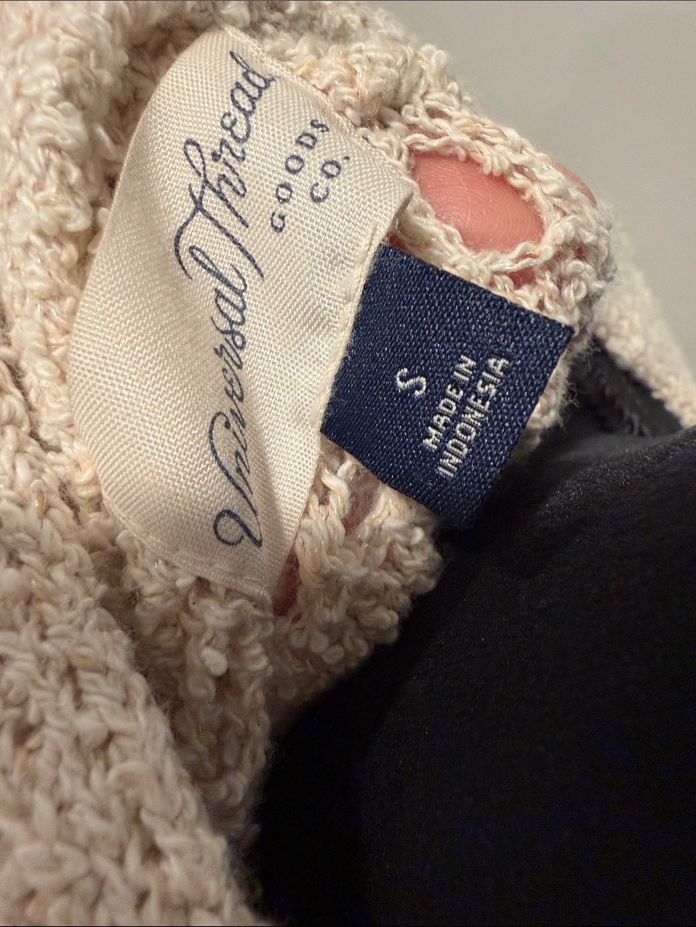 Universal Thread Cream Open-Knit Button Cardigan - Picture 3 of 4
